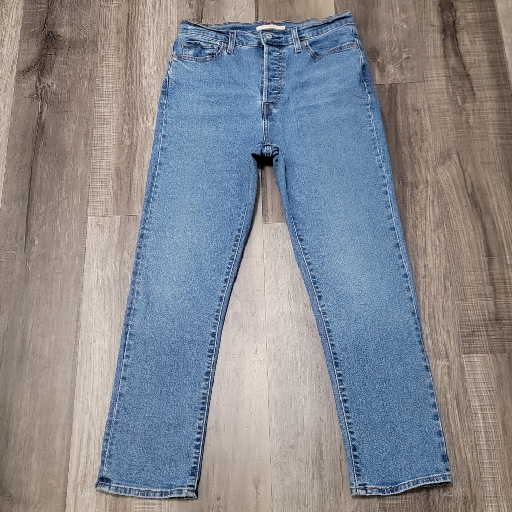 Levi's Wedgie Straight Leg Blue Jeans